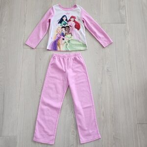 🔥5/$25 Disney Princess Pink Kids Pajama Set